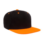 Yupoong Classic Snapback Black Neon Orange Sort 6089M