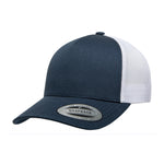 Flexfit/Yupoong Trucker 5 Panel Snapback 6506 Navy White Blå Hvid Mørkeblå