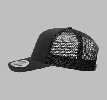 Flexfit Yupoong Trucker 5 Panel Snapback 6506 Black Sort