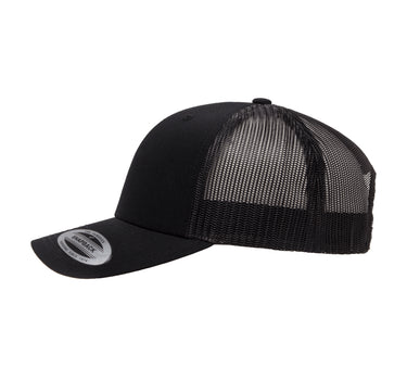 Flexfit Yupoong Trucker 6 Panel Snapback 6606 Black Sort