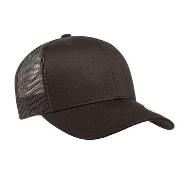 Flexfit Yupoong Trucker 6 Panel Snapback 6606 Black Sort