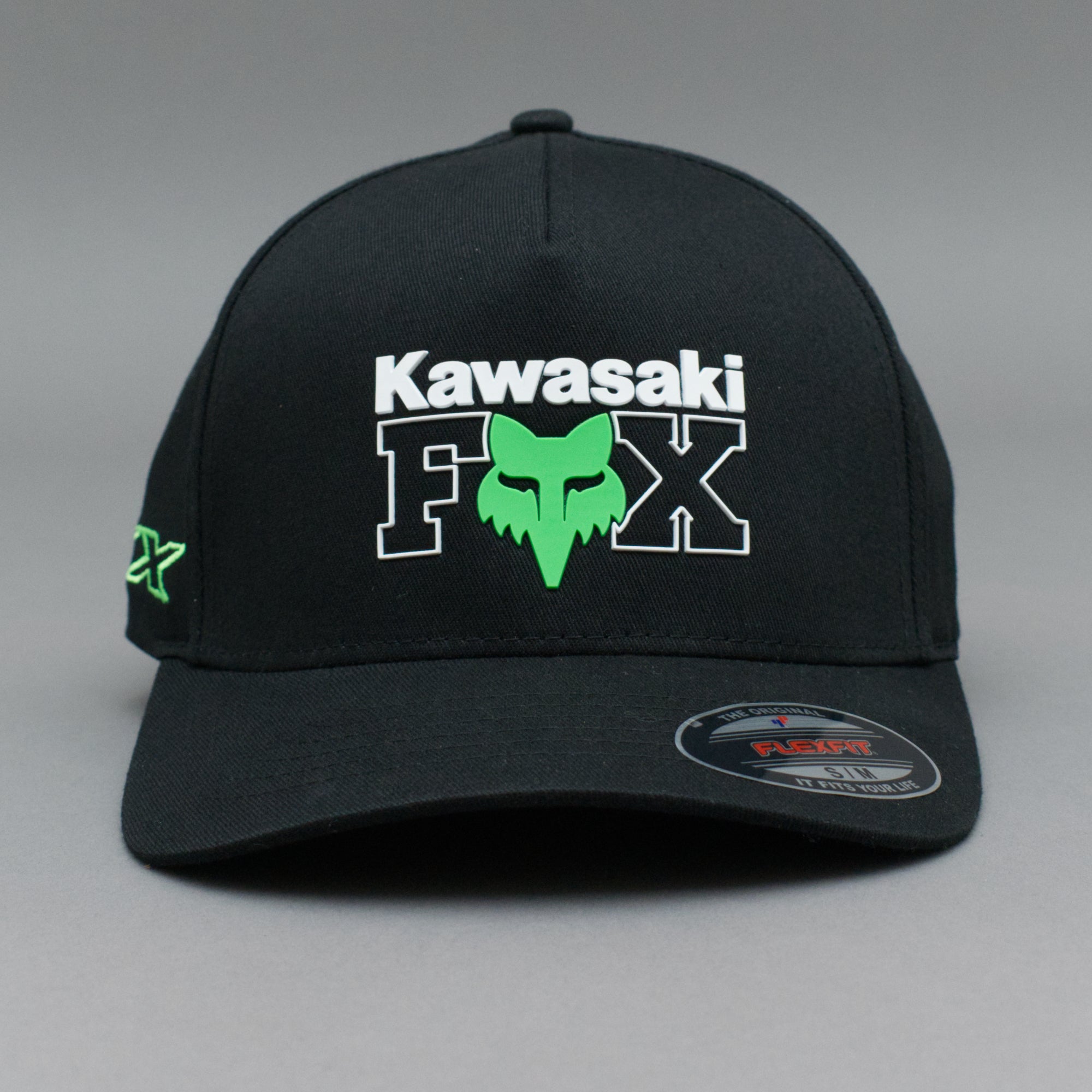 Fox Kawasaki Flexfit Black Sort 30636-001